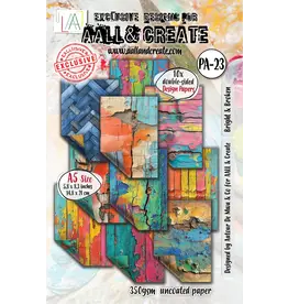 AALL & CREATE AALL & CREATE AUTOUR DE MWA & CO #23 BRIGHT & BROKEN A5 DOUBLE-SIDED DESIGN PAPERS 10/PK