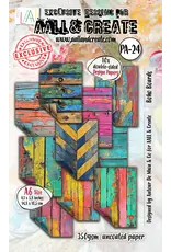 AALL & CREATE AALL & CREATE AUTOUR DE MWA & CO #24 BOHO BOARDS A6 DOUBLE-SIDED DESIGN PAPERS 10/PK