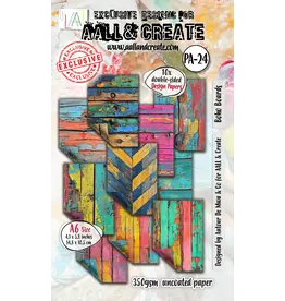 AALL & CREATE AALL & CREATE AUTOUR DE MWA & CO #24 BOHO BOARDS A6 DOUBLE-SIDED DESIGN PAPERS 10/PK