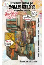 AALL & CREATE AALL & CREATE AUTOUR DE MWA & CO #27 AGED ELEGANCE A6 DOUBLE-SIDED DESIGN PAPERS 10/PK