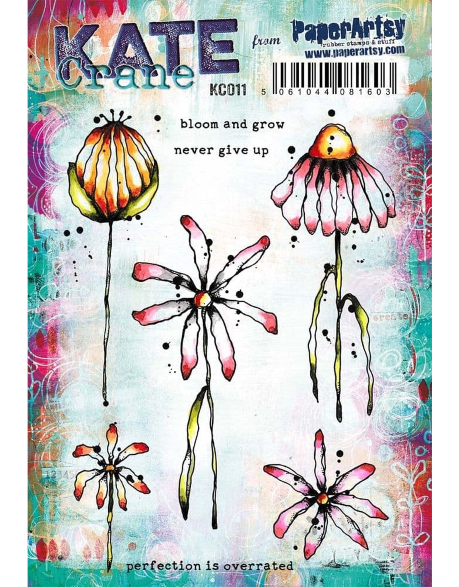 PAPER ARTSY PAPER ARTSY KATE CRANE KC011 CLING STAMP SET