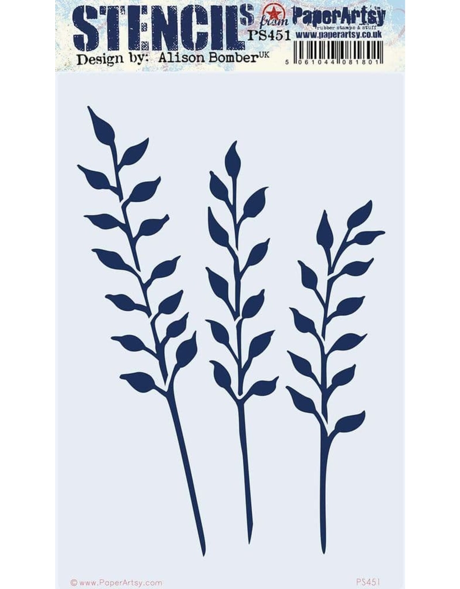 PAPER ARTSY PAPER ARTSY ALISON BOMBER PS451 STENCIL