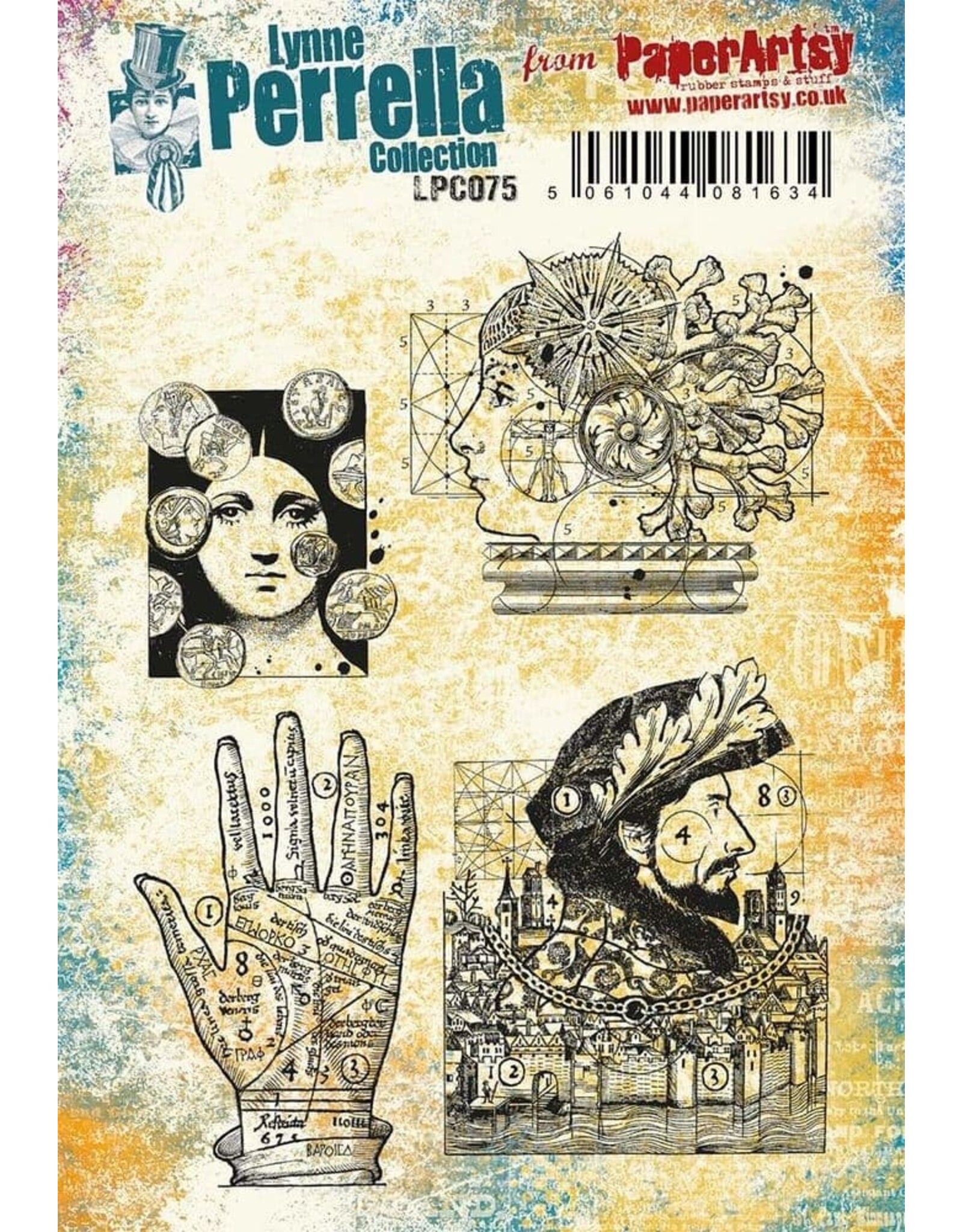 PAPER ARTSY PAPER ARTSY LYNNE PERRELLA COLLECTION LPC075 CLING STAMP SET