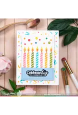 WAFFLE FLOWER WAFFLE FLOWER SWEET BIRTHDAY SENTIMENTS CLEAR STAMP SET AND DIE COMBO