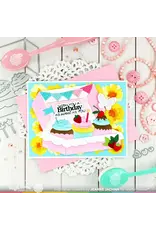 WAFFLE FLOWER WAFFLE FLOWER SWEET BIRTHDAY SENTIMENTS CLEAR STAMP SET AND DIE COMBO