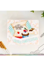 WAFFLE FLOWER WAFFLE FLOWER HEY CUPCAKE SENTIMENTS CLEAR STAMP SET AND DIE COMBO