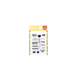 WAFFLE FLOWER WAFFLE FLOWER CUPCAKE TOPPER ADDITIONS CLEAR STAMP SET