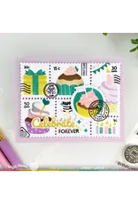 WAFFLE FLOWER WAFFLE FLOWER CUPCAKE TOPPER ADDITIONS CLEAR STAMP SET