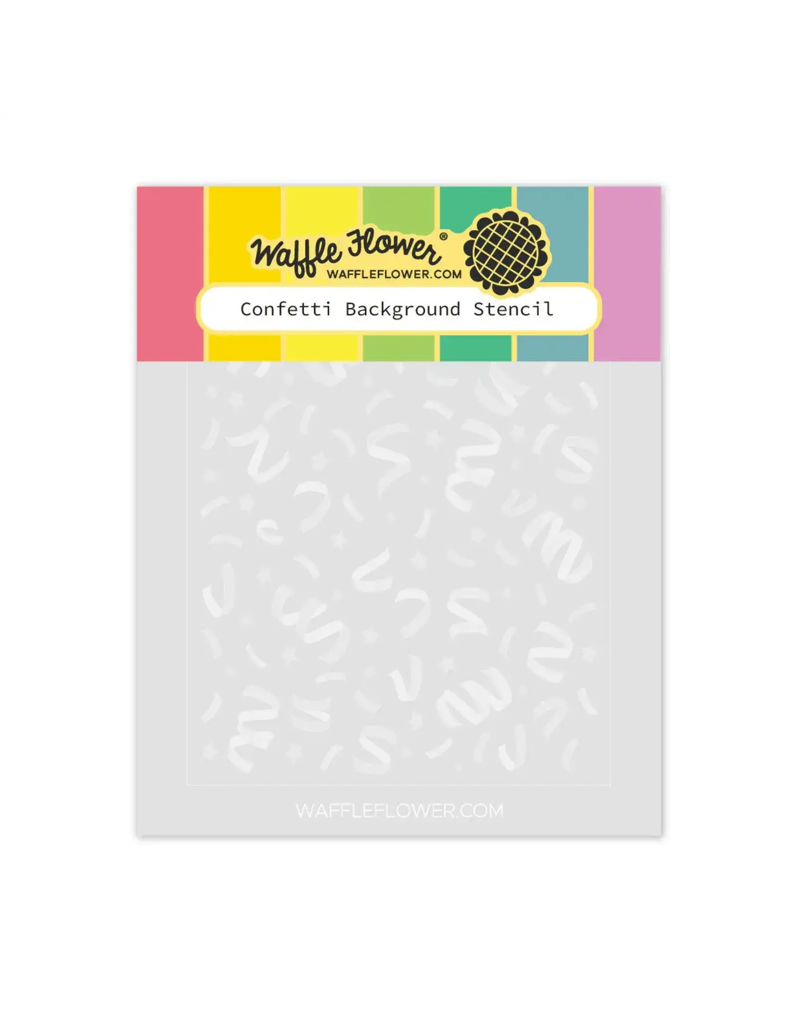 WAFFLE FLOWER WAFFLE FLOWER CONFETTI BACKGROUND STENCIL SET