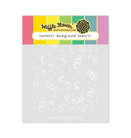 WAFFLE FLOWER WAFFLE FLOWER CONFETTI BACKGROUND STENCIL SET