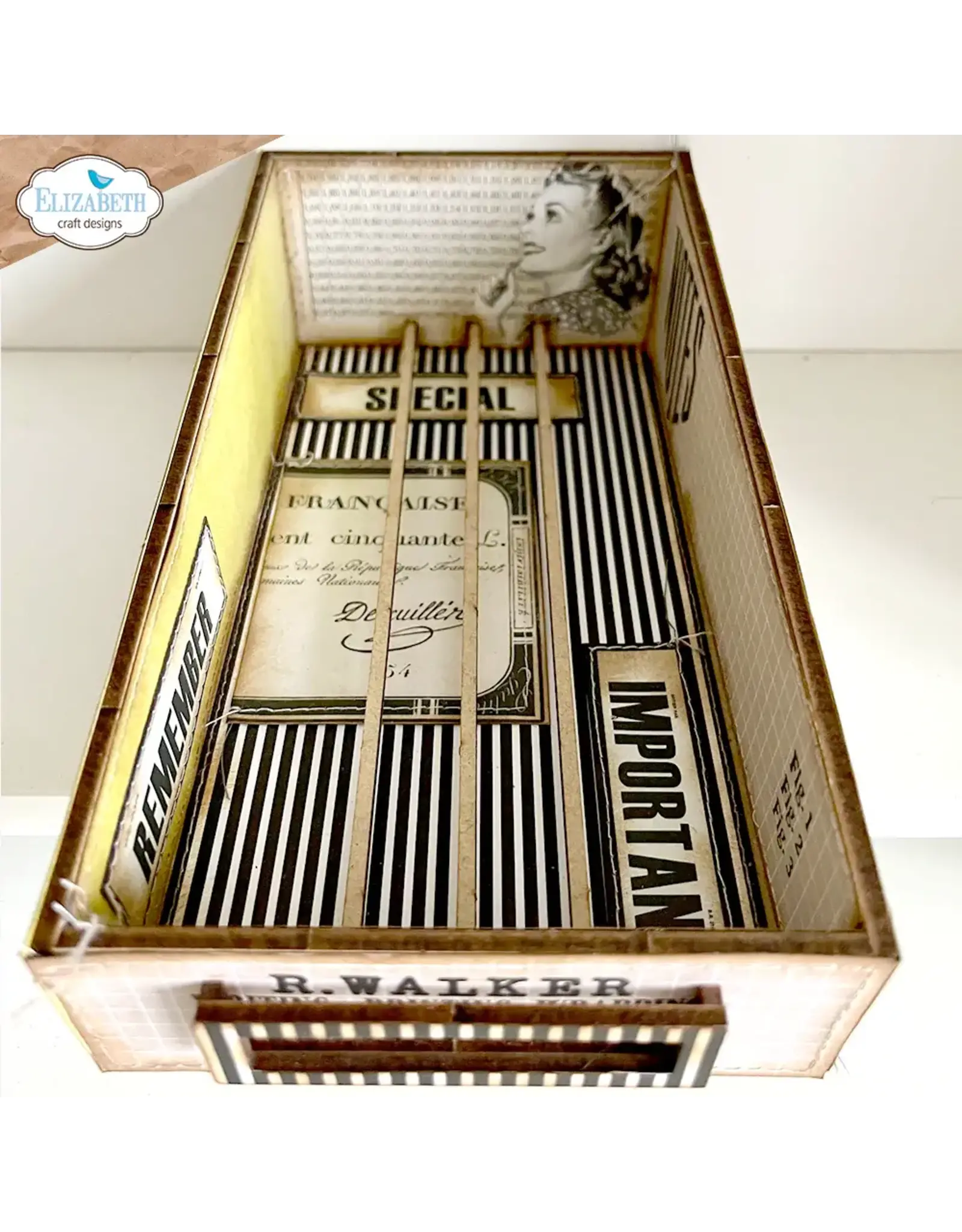 ELIZABETH CRAFT DESIGNS ELIZABETH CRAFT DESIGNS MDF PLANNER CARD BOX