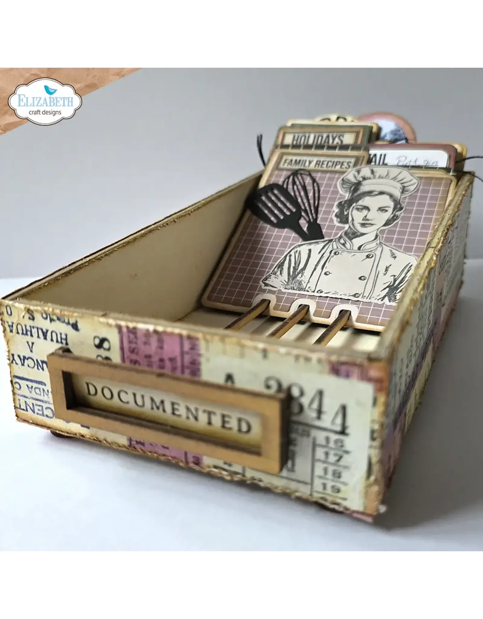 ELIZABETH CRAFT DESIGNS ELIZABETH CRAFT DESIGNS MDF PLANNER CARD BOX