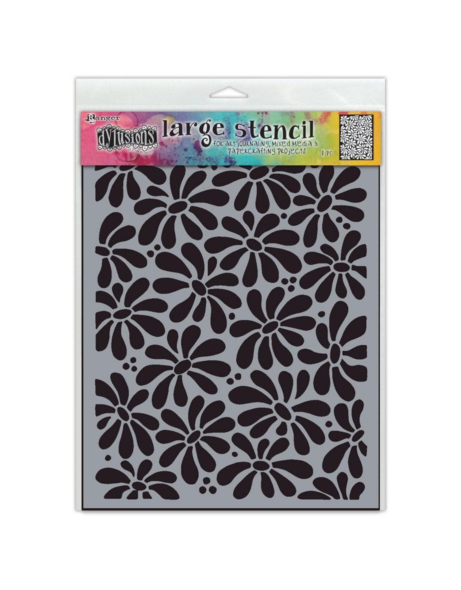 RANGER DYLUSIONS FIELD OF DAISIES 9X12 STENCIL