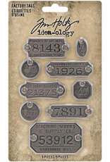ADVANTUS IDEA-OLOGY METAL FACTORY TAGS 9/PKG