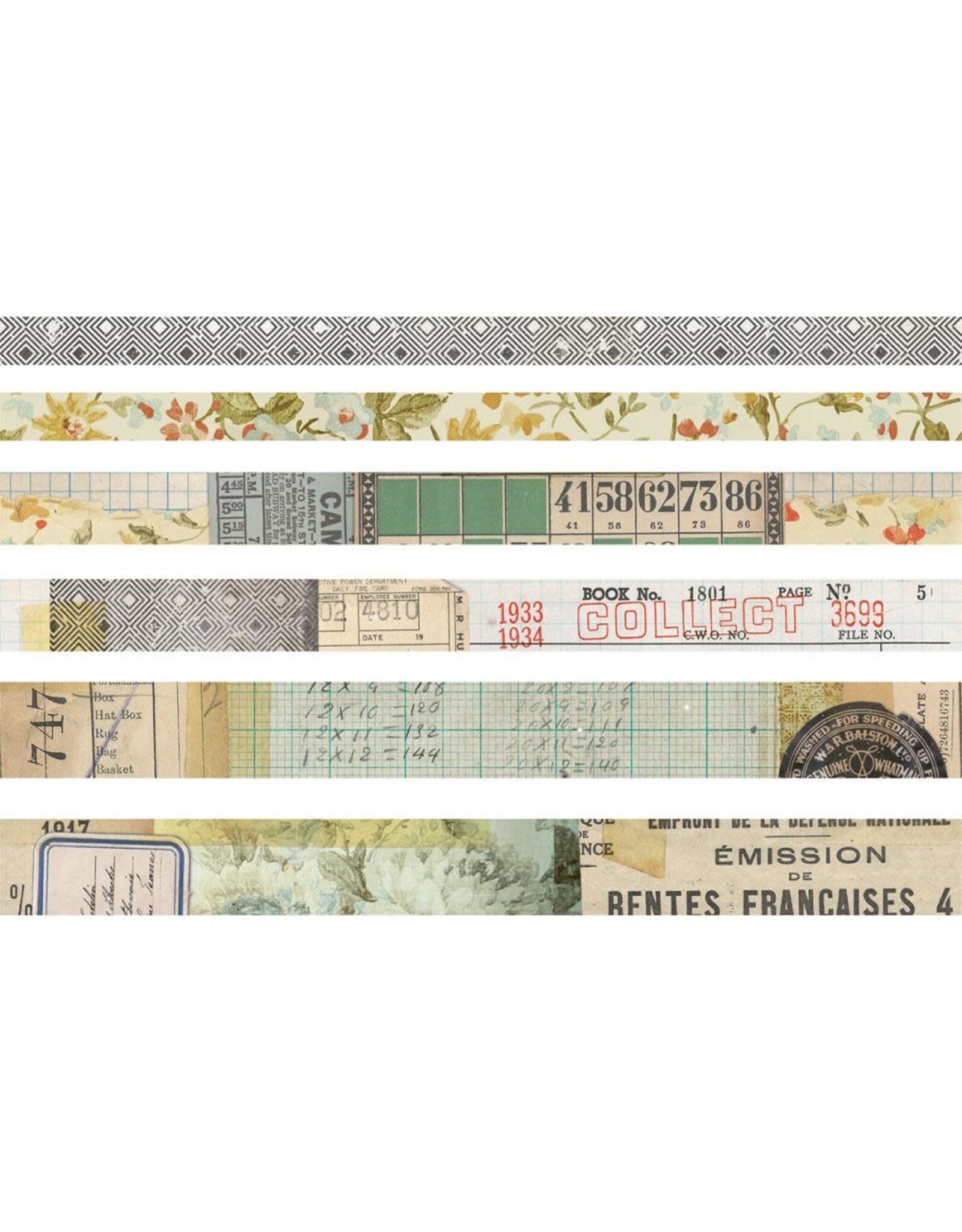 ADVANTUS TIM HOLTZ IDEA-OLOGY COLLECTOR WASHI TAPE 6PK