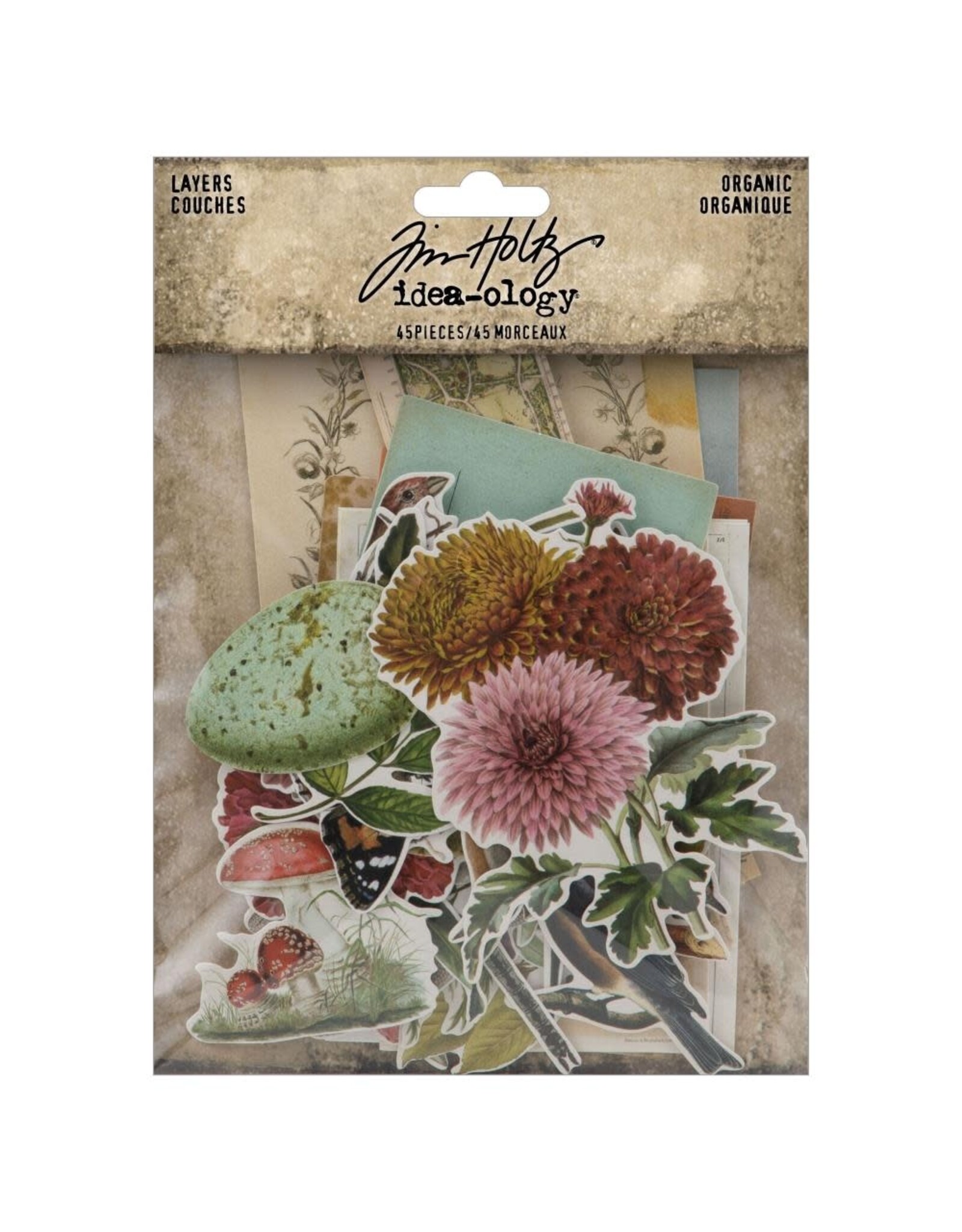 ADVANTUS TIM HOLTZ IDEA-OLOGY ORGANIC LAYERS DIE-CUTS 45/PK