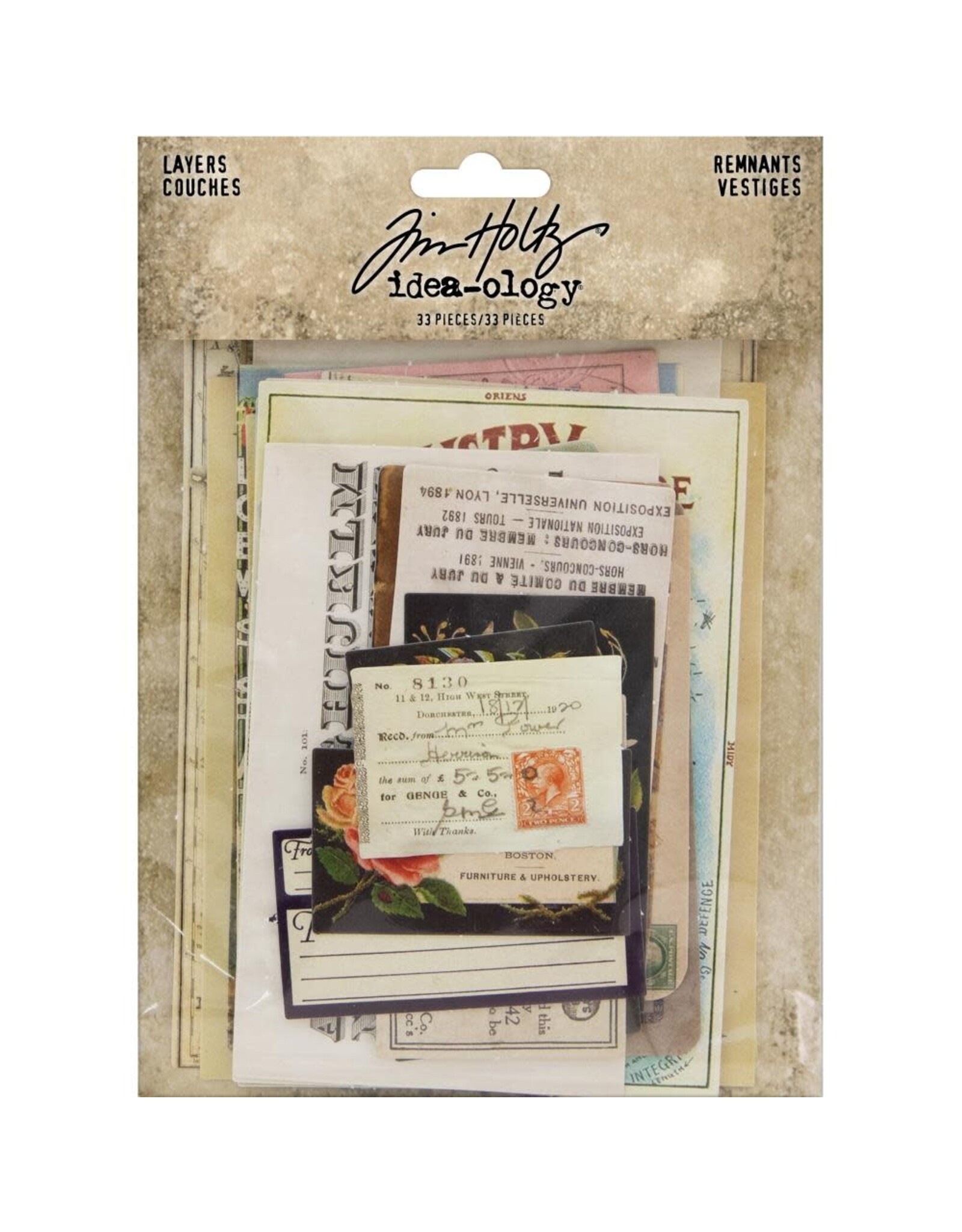 ADVANTUS TIM HOLTZ IDEA-OLOGY REMNANTS LAYERS EPHEMERA 33PC