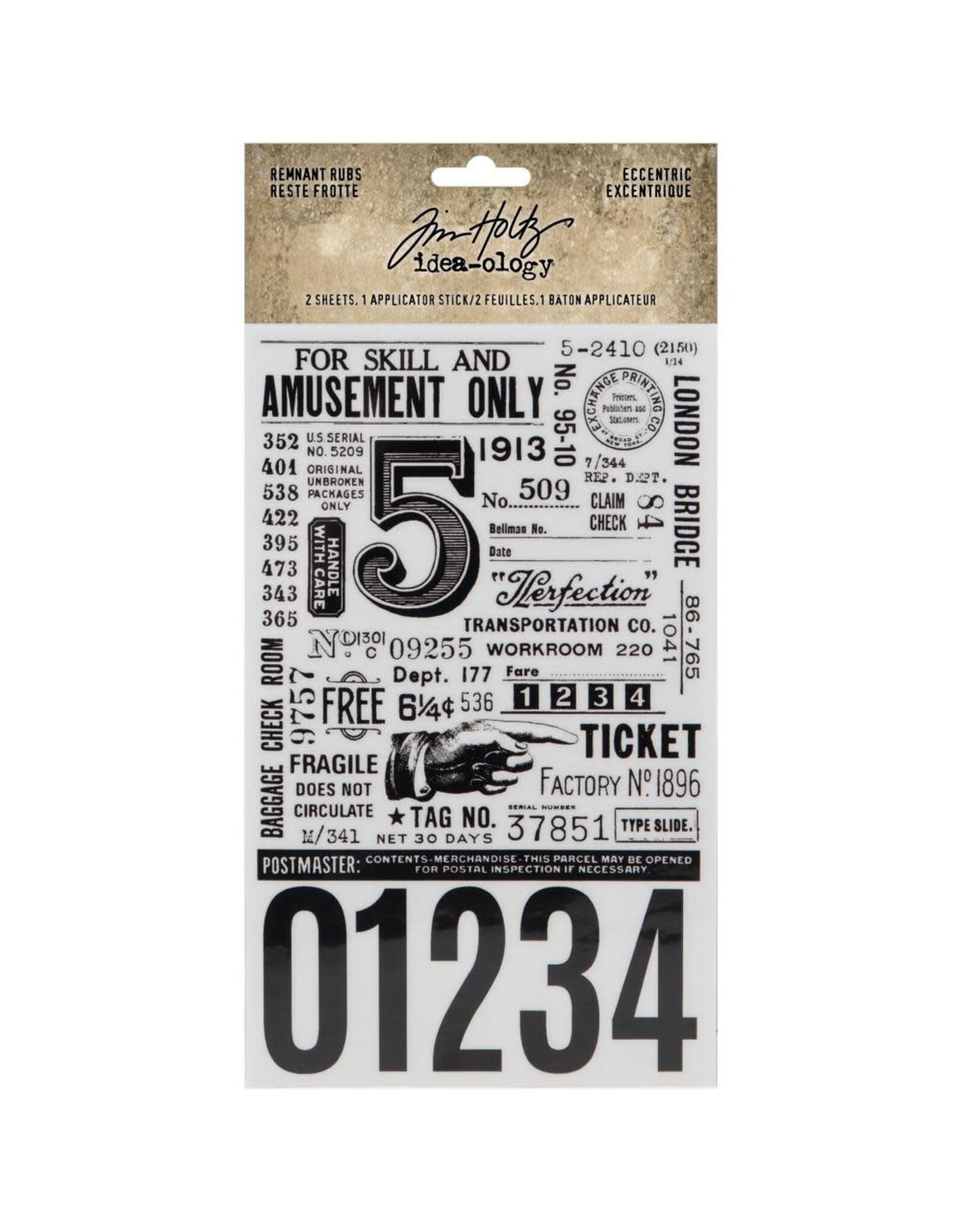 ADVANTUS TIM HOLTZ IDEA-OLOGY ECCENTRIC REMNANT RUB-ONS