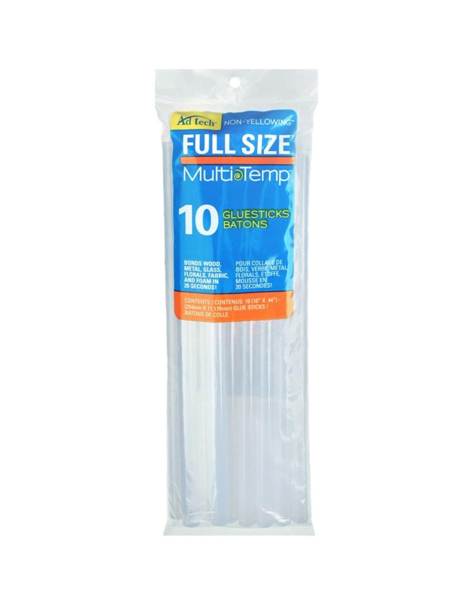 RANGER AD-TECH MULTI-TEMP GLUE STICKS 10/PK