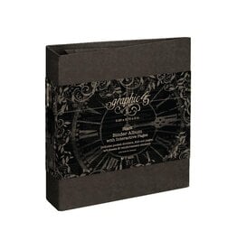 GRAPHIC 45 GRAPHIC 45 STAPLES BLACK INTERACTIVE BINDER ALBUM