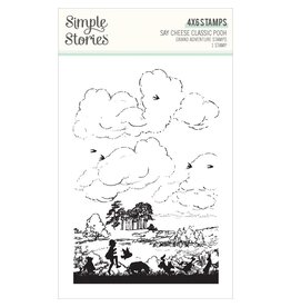 SIMPLE STORIES SIMPLE STORIES SAY CHEESE CLASSIC POOH GRAND ADVENTURE 4x6 CLEAR STAMP