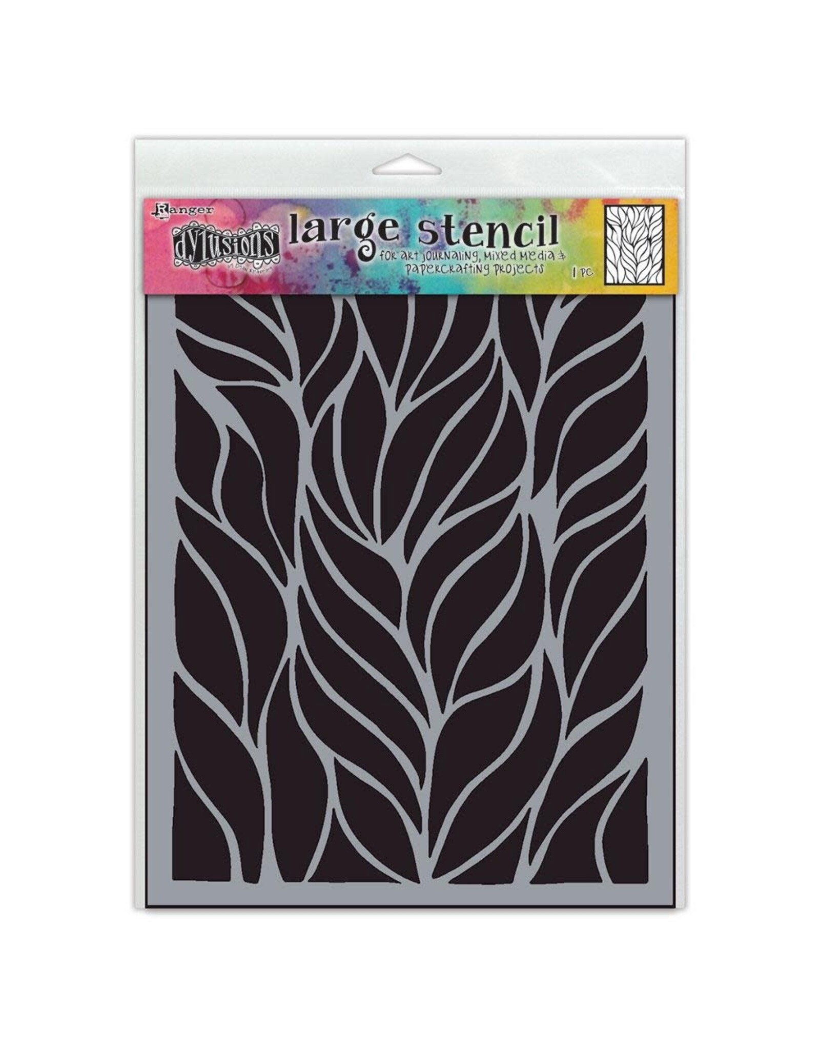 RANGER DYLUSIONS FRONDS OF FUN 9X12 STENCIL