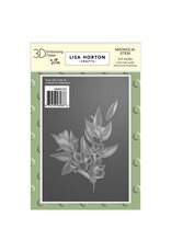 LISA HORTON CRAFTS LISA HORTON CRAFTS MAGNOLIA STEM 5x7 3D EMBOSSING FOLDER
