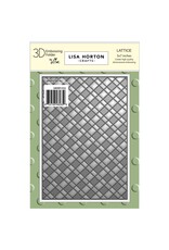 LISA HORTON CRAFTS LISA HORTON CRAFTS LATTICE 5x7 3D EMBOSSING FOLDER