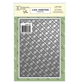 LISA HORTON CRAFTS LISA HORTON CRAFTS LATTICE 5x7 3D EMBOSSING FOLDER