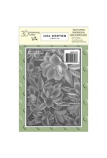 LISA HORTON CRAFTS LISA HORTON CRAFTS TEXTURED MAGNOLIA BACKGROUND 5x7 3D EMBOSSING FOLDER