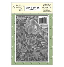 LISA HORTON CRAFTS LISA HORTON CRAFTS TEXTURED MAGNOLIA BACKGROUND 5x7 3D EMBOSSING FOLDER