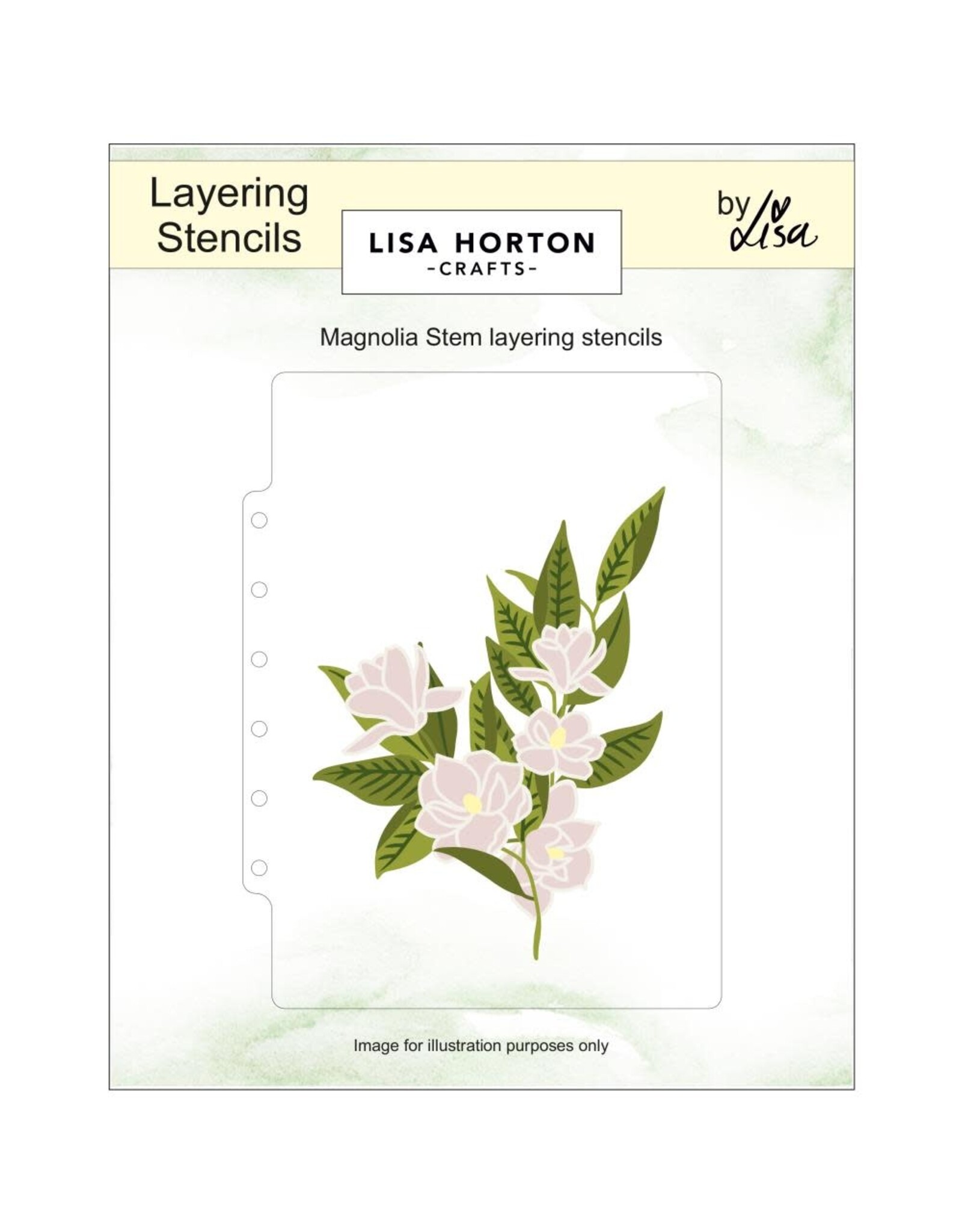 LISA HORTON CRAFTS LISA HORTON CRAFTS MAGNOLIA STEM 5x7 LAYERING STENCILS