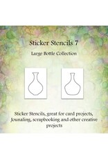 LAVINIA STAMPS LAVINIA STICKER STENCILS 7 LARGE BOTTLE COLLECTION