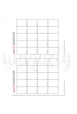 UNIQUELY CREATIVE UNIQUELY CREATIVE PIGMENT POWDER SWATCH SHEET