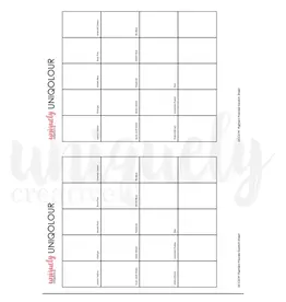 UNIQUELY CREATIVE UNIQUELY CREATIVE PIGMENT POWDER SWATCH SHEET
