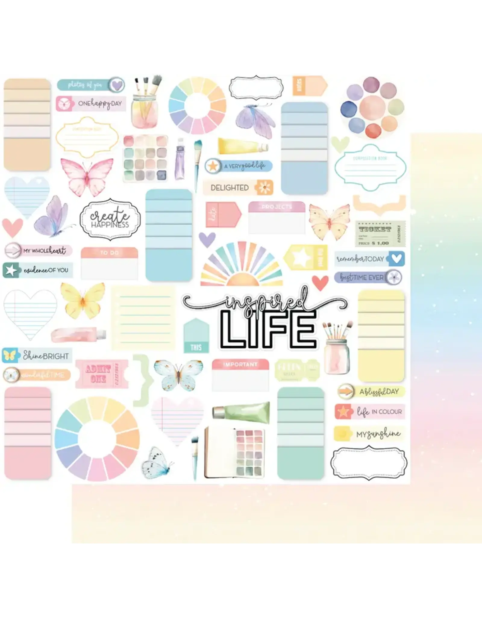 UNIQUELY CREATIVE UNIQUELY CREATIVE COLOUR CRUSH RADIANT LIFE 12x12 CARDSTOCK