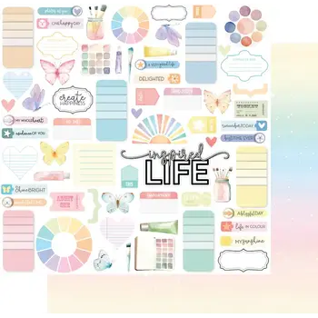 UNIQUELY CREATIVE UNIQUELY CREATIVE COLOUR CRUSH RADIANT LIFE 12x12 CARDSTOCK
