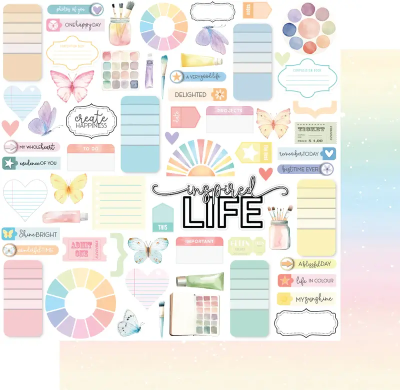 UNIQUELY CREATIVE UNIQUELY CREATIVE COLOUR CRUSH RADIANT LIFE 12x12 CARDSTOCK