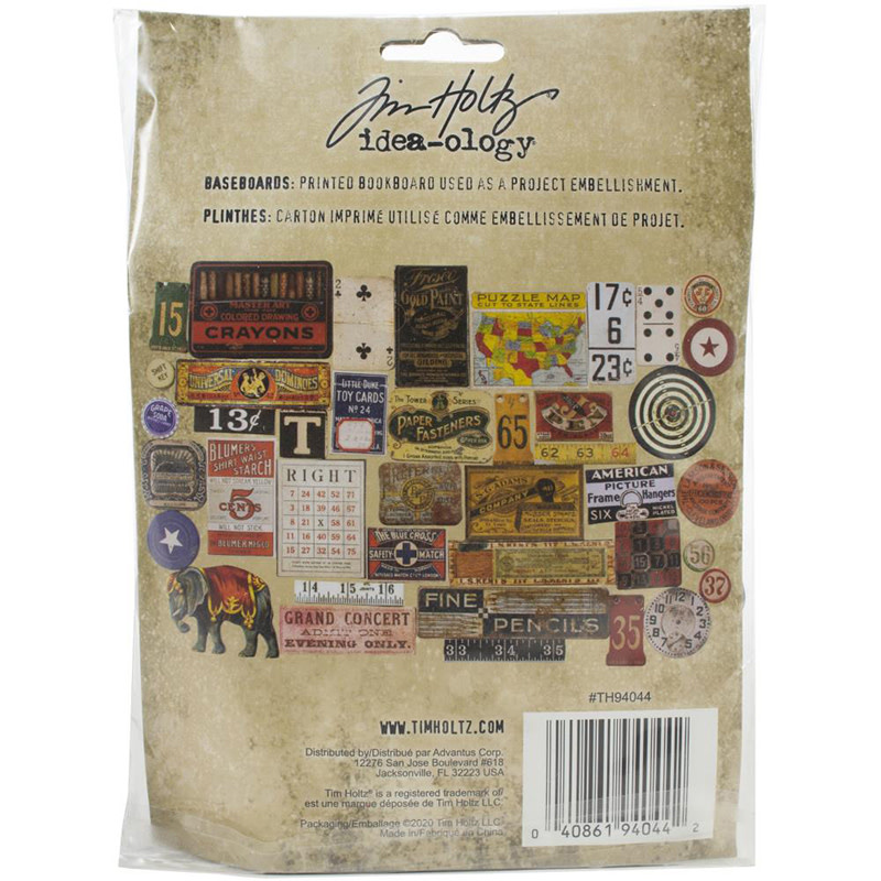 ADVANTUS IDEA-OLOGY CHIPBOARD BASEBOARDS JUNK DRAWER 40/PKG