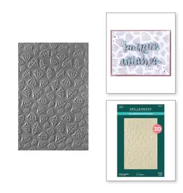 SPELLBINDERS SPELLBINDERS NINA BOETTCHER BOUGIE BIRTHDAY COLLECTION BORN TO SPARKLE 3D EMBOSSING FOLDER