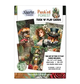 3QUARTER DESIGNS 3QUARTER DESIGNS PUNK'ED FOREST COLLECTION TUCK 'N' PLAY CARDS SET