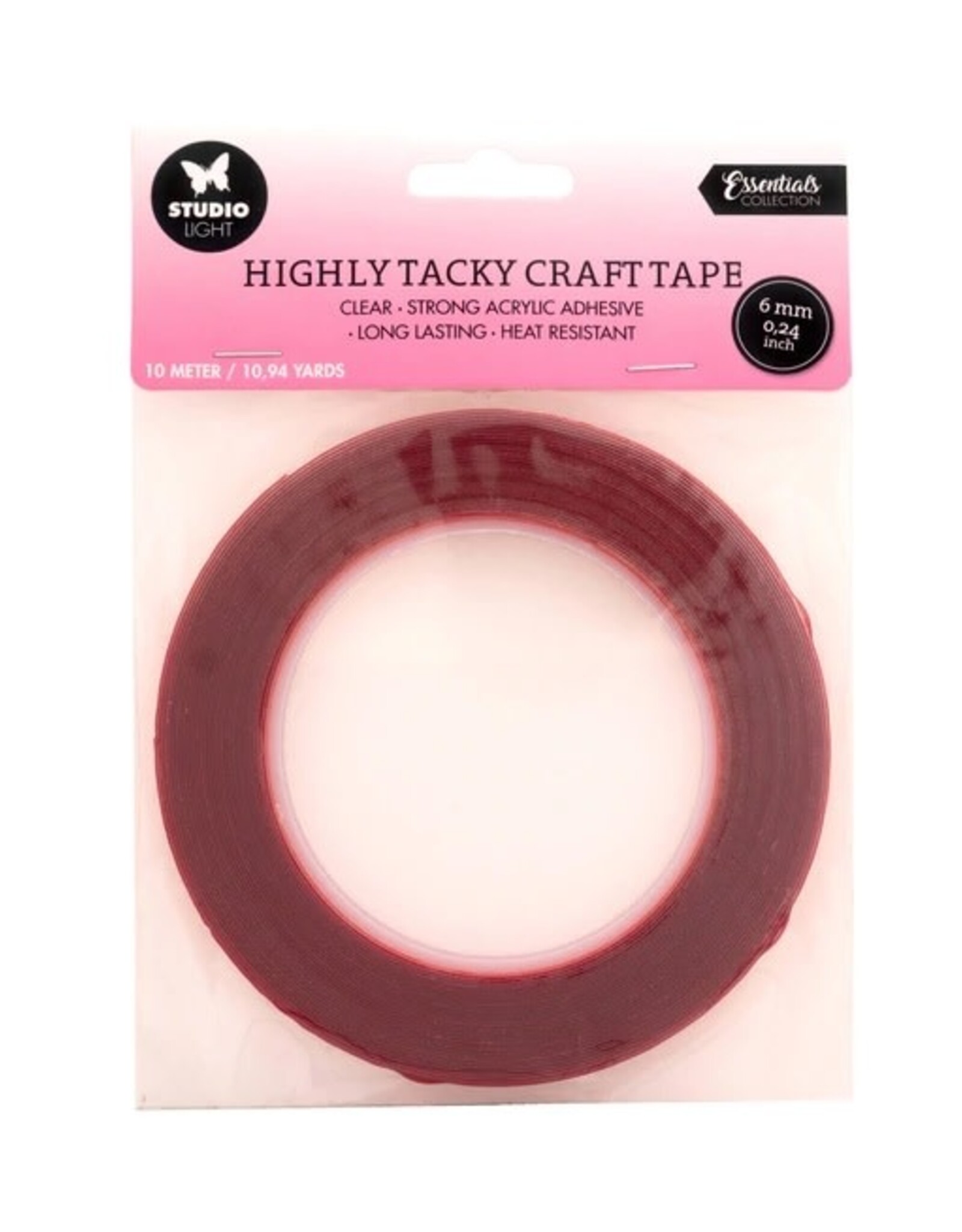 STUDIOLIGHT STUDIOLIGHT ESSENTIALS COLLECTION HIGHLY TACKY CRAFT TAPE 6mm