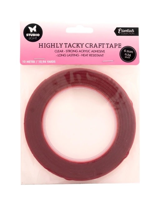 STUDIOLIGHT STUDIOLIGHT ESSENTIALS COLLECTION HIGHLY TACKY CRAFT TAPE 6mm