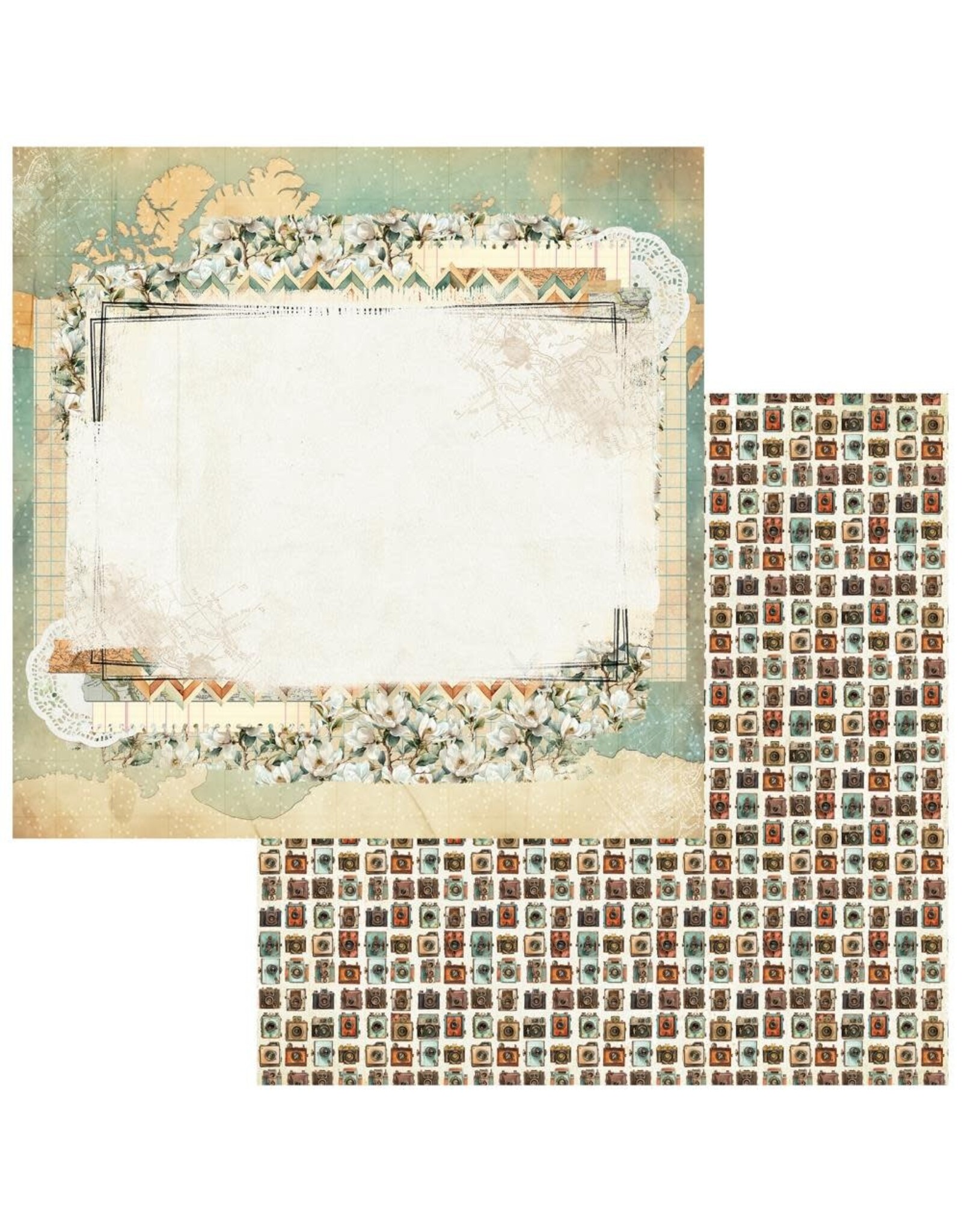 49 AND MARKET 49 AND MARKET WANDERLUST EXPLORER WANDER STORIES 12x12 CARDSTOCK