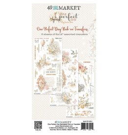 49 AND MARKET 49 AND MARKET ONE PERFECT DAY BLENDABLE 6x12 RUB-ON TRANSFER SET 3/PK
