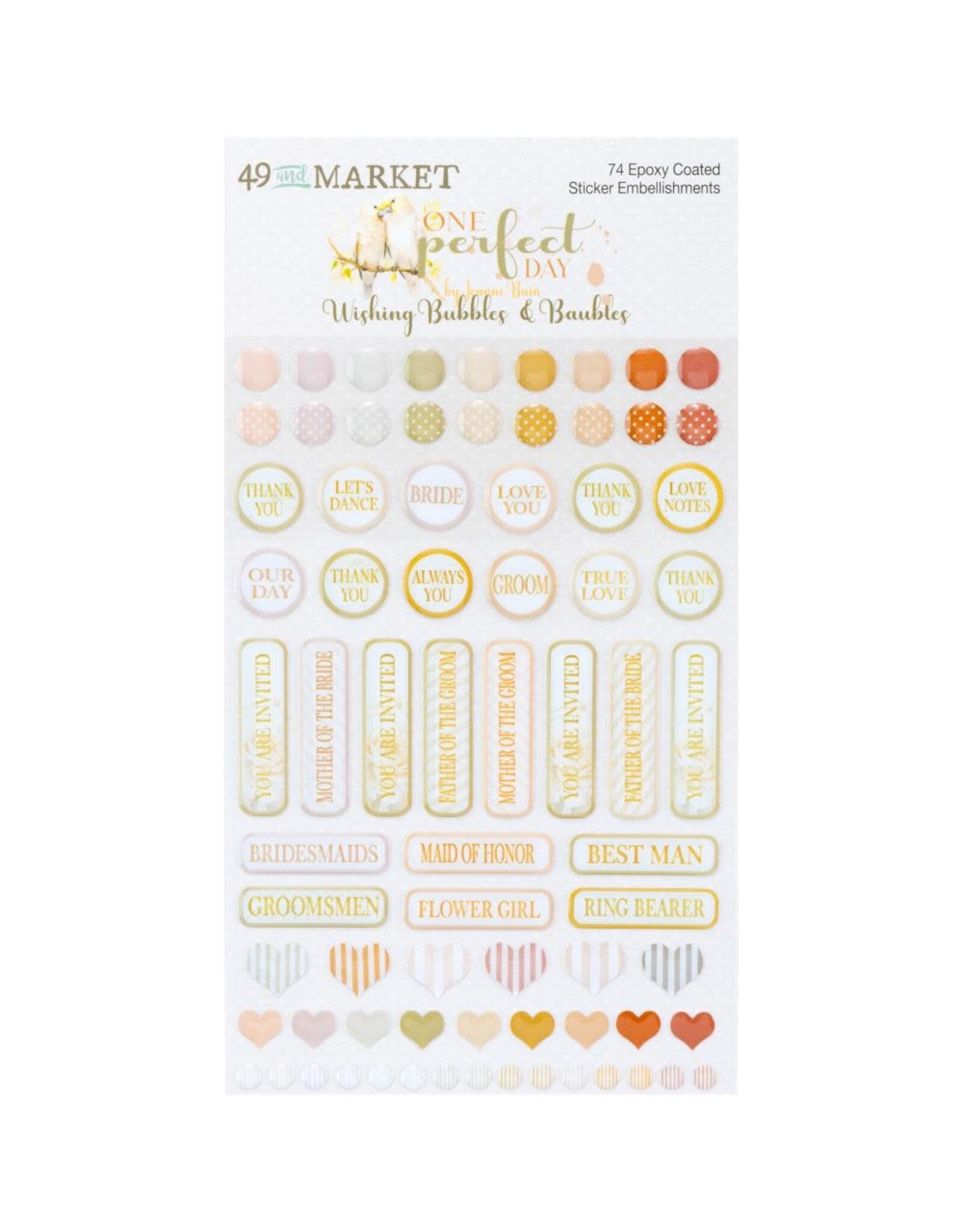49 AND MARKET 49 AND MARKET ONE PERFECT DAY EPOXY STICKERS