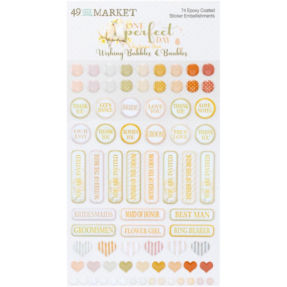 49 AND MARKET 49 AND MARKET ONE PERFECT DAY EPOXY STICKERS