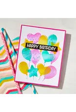 HERO ARTS HERO ARTS LET'S CELEBRATE COLLECTION BALLOONS COLOR LAYERING STENCIL SET 4/PK