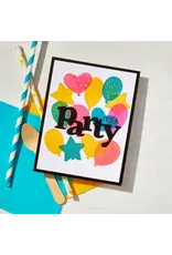 HERO ARTS HERO ARTS LET'S CELEBRATE COLLECTION BALLOONS COLOR LAYERING STENCIL SET 4/PK