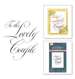 SPELLBINDERS SPELLBINDERS BETTERPRESS PAUL ANTONIO COPPERPLATE ON YOUR WEDDING DAY COLLECTION TO THE LOVELY COUPLE PRESS PLATE